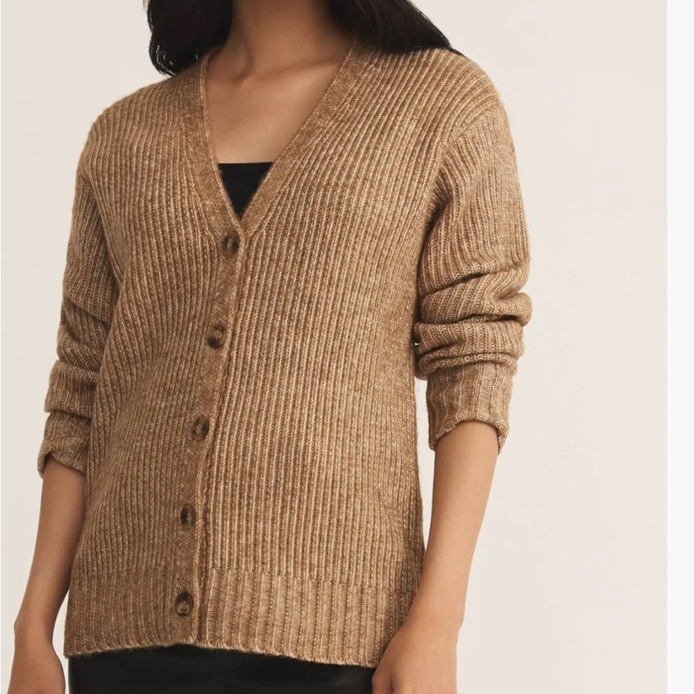 ZSupply Josie Cozy v-neck button down sweater